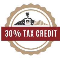 American 30 Percent Tax Credit Badge